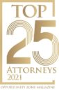 OZ Magazine Top 25 Attorneys Badge 2021