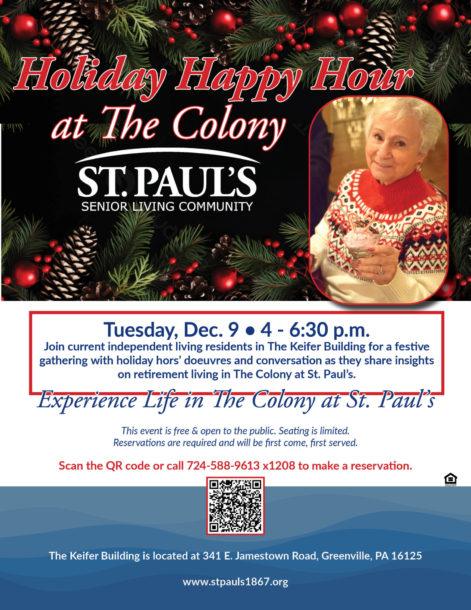 Experience The Colony Holiday Happy Hour Dec2025 flyer