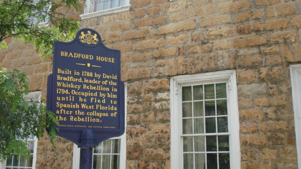 Bradford House Historical Sign