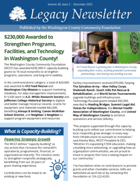 Legacy Newsletter December Cover