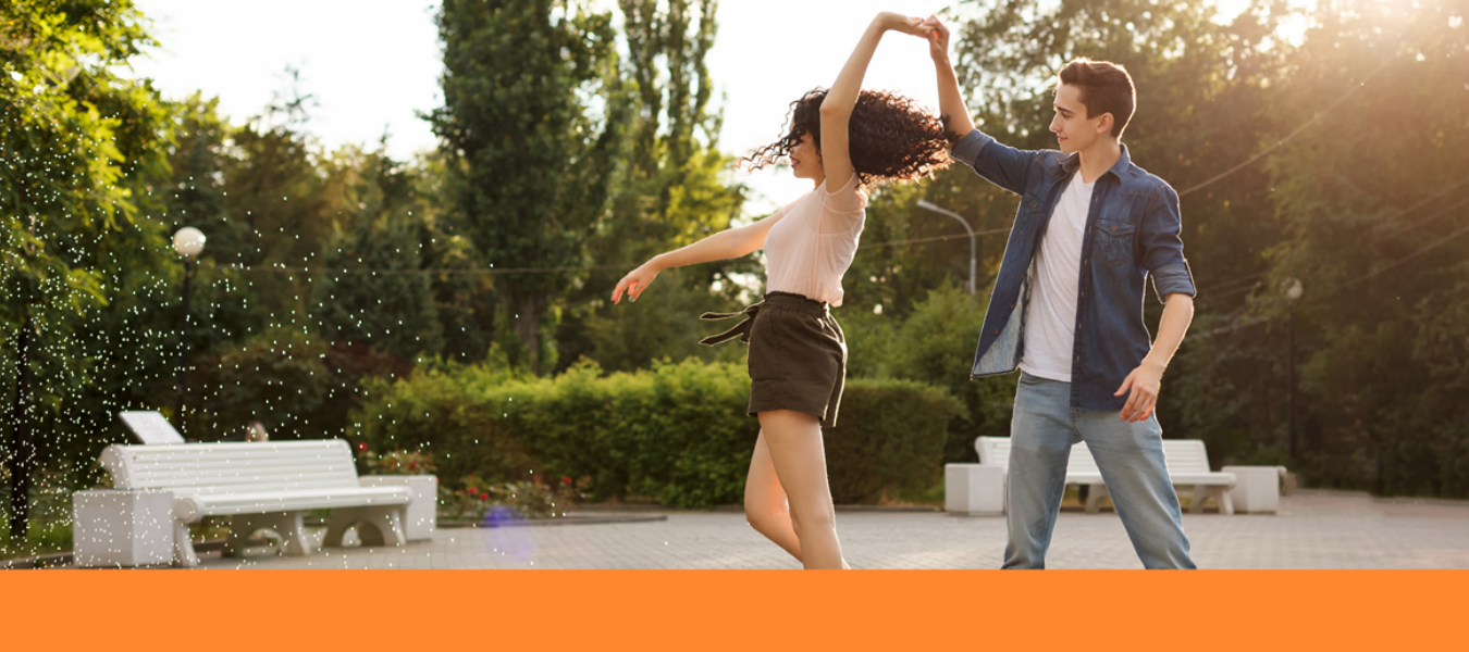 Teens Dancing Outside