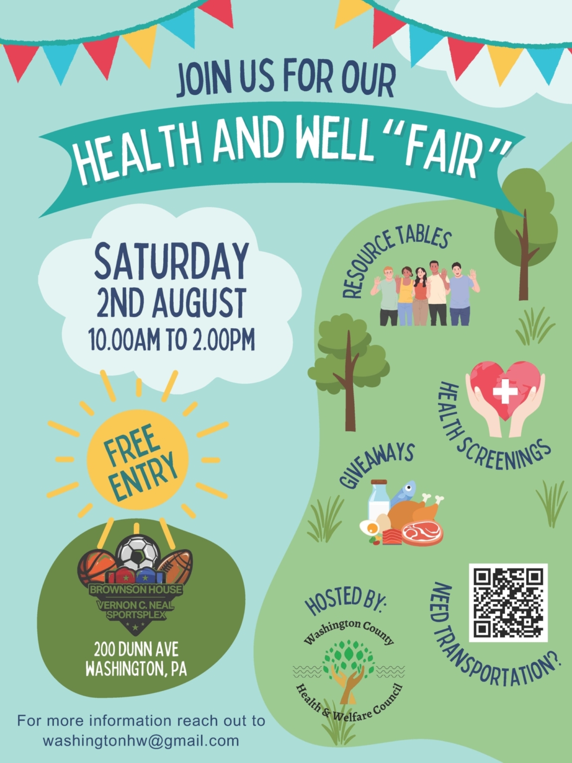 Health and Well Fair updated flier 8 2 25