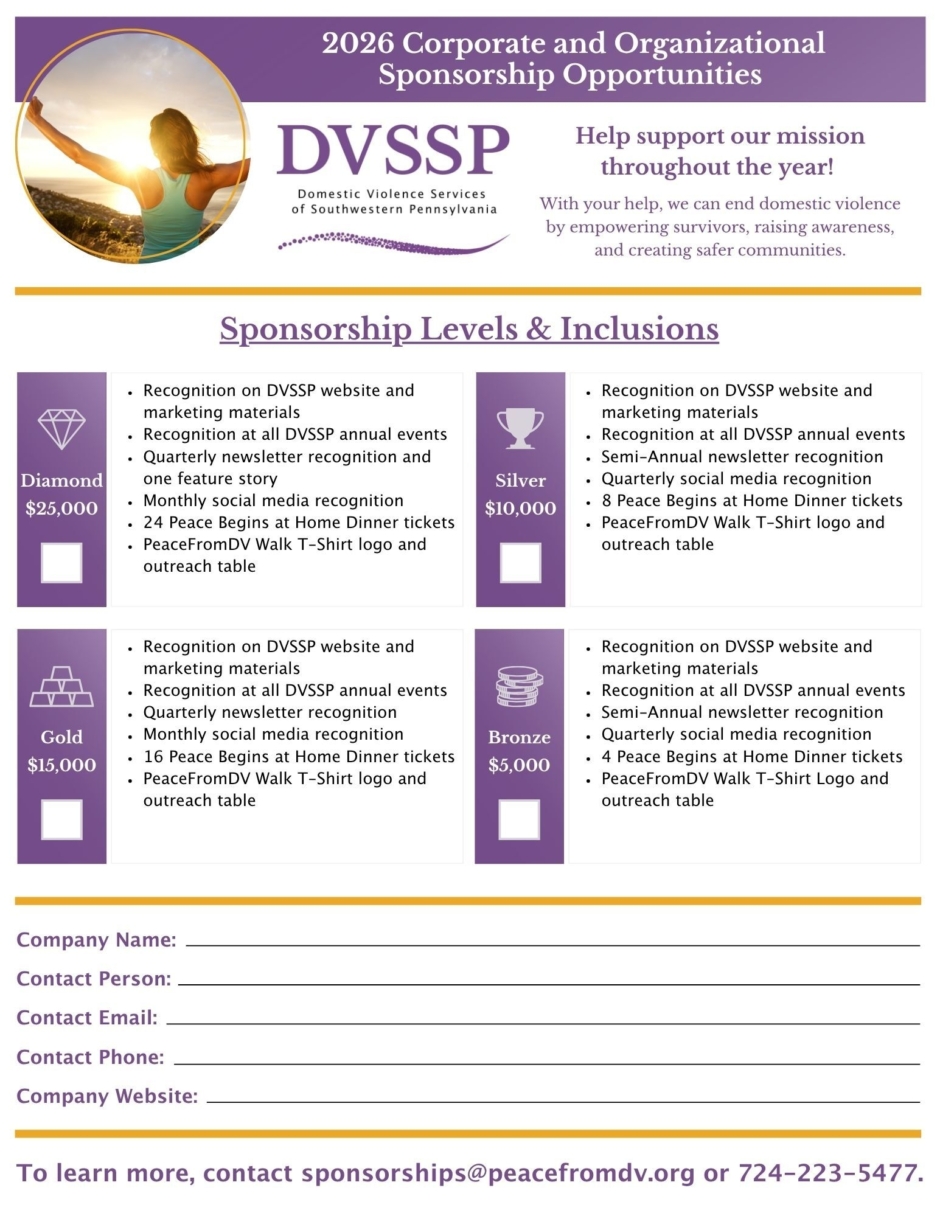 2026 Corporate Sponsor Form Canva