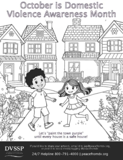 DVAM Coloring Page CANVA