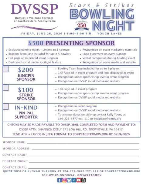 2026 Bowling Sponsor Form