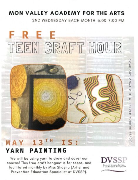 Free Teen Craft Hour Flyer 2026