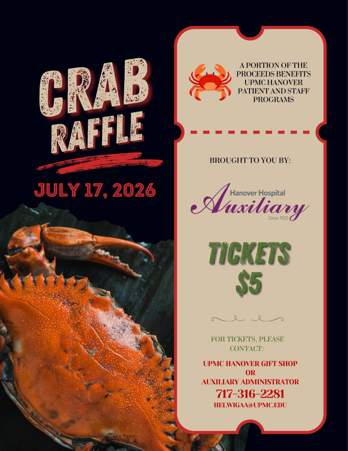 Flyer Crab Raffle
