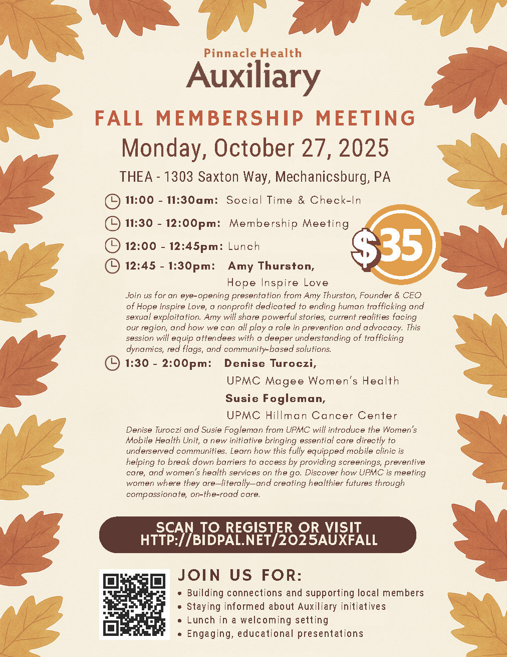 MEETING Monday October 27 2025 THEA 1303 Saxton Way Mechanisburg PA 1 Page 1