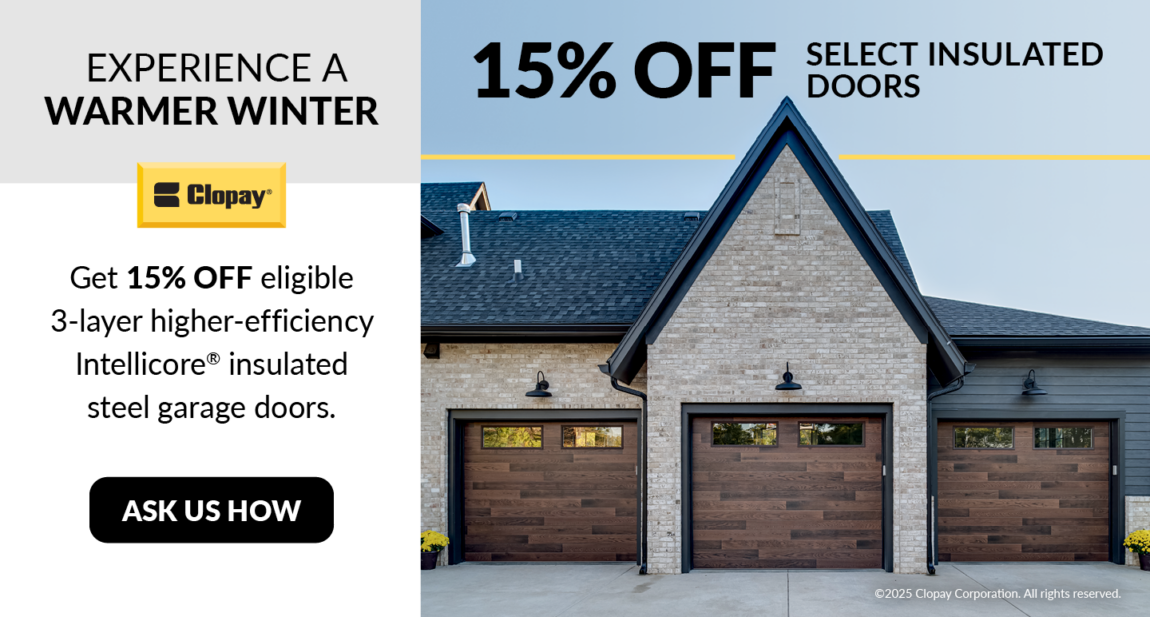 Clopay 2025 Winter Discount Banner Desktop 1440x772