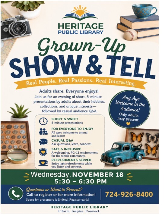 Grown up Show N Tell