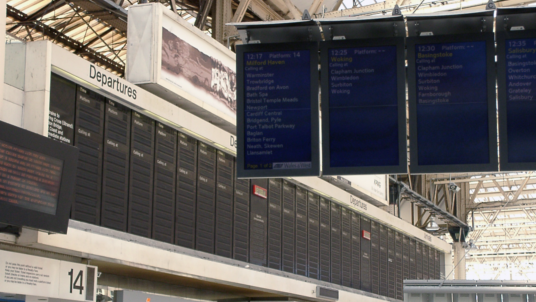 Waterloo Station Information screens