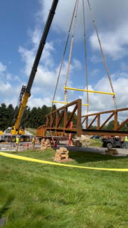 Lowering 2nd half of bridge