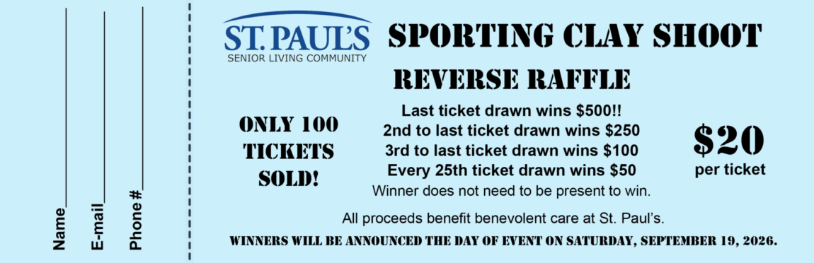 Reverse raffle ticket 2026 with color