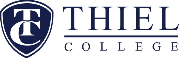 THIEL COLLEGE Full Logo Blue for web