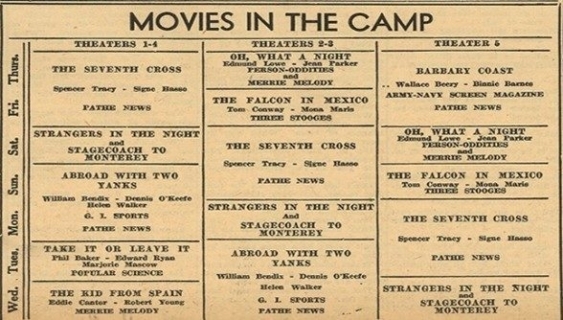 Camp Reynolds Movies List