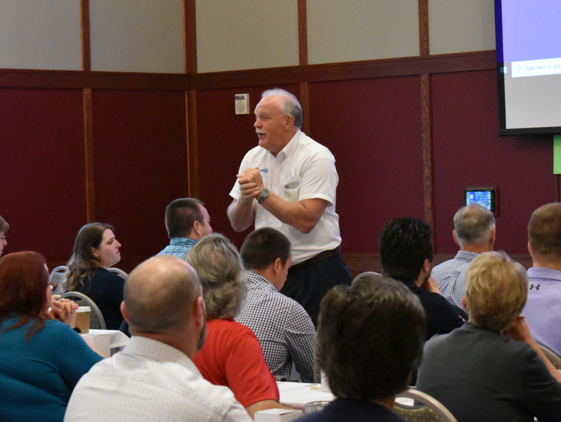 Dean Talking at a conference