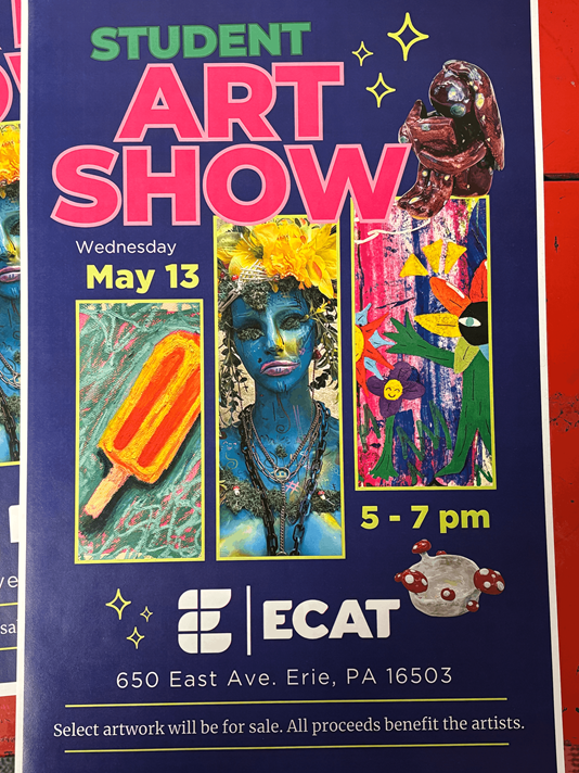ECAT Spring Student Art Show Flyer