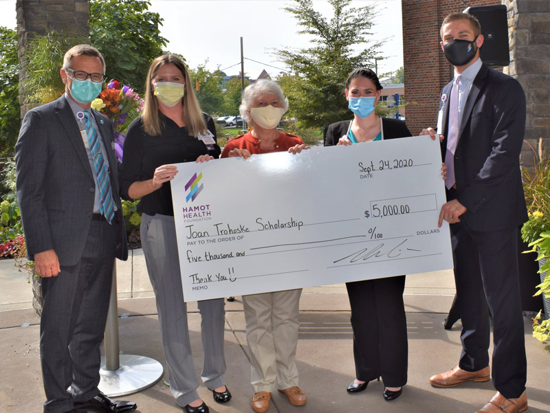 Joan Trohoske Scholarship Check Presentation