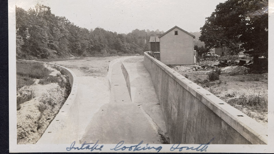 Intake looking south