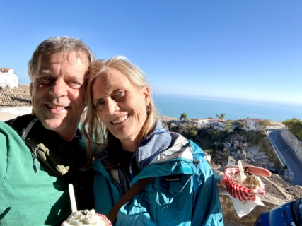 Gelato just steps from Saint Michaels cave