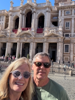 Outside basilica of st john lateran