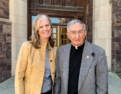 Lisa Louis, Executive Director, and Fr. Tom Fialkowski