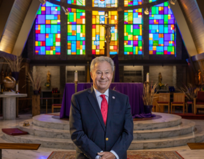 Bill Steger marks his 50th year at Saint George Parish.