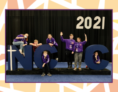 Youth from Saint Gregory Parish, North East, at National Catholic Youth Conference (NCYC)