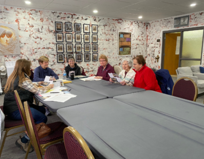 Catholic Women's Group of Saint Bernard Parish meets in the newly renovated space