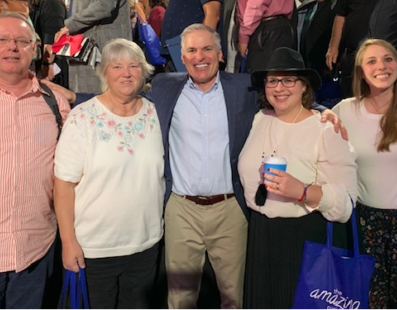 Deacon Steve Washek, Mary Hickin, Pat Lencioni (Amazing Parish co-founder), Jessie Hubert, Jillian Zaczyk.