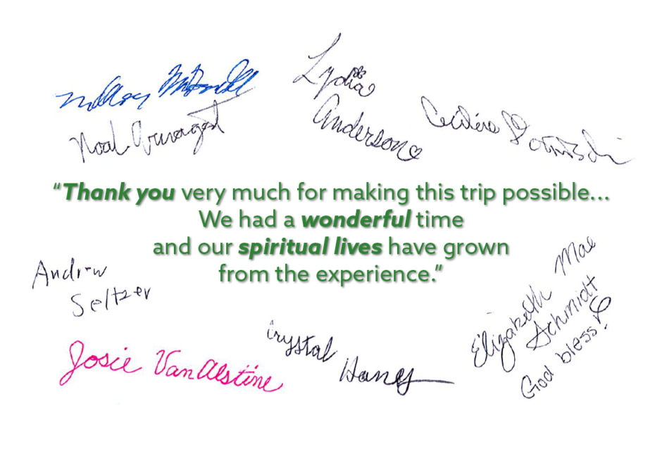 Student Thank You and signatures CFNWPA bold italic