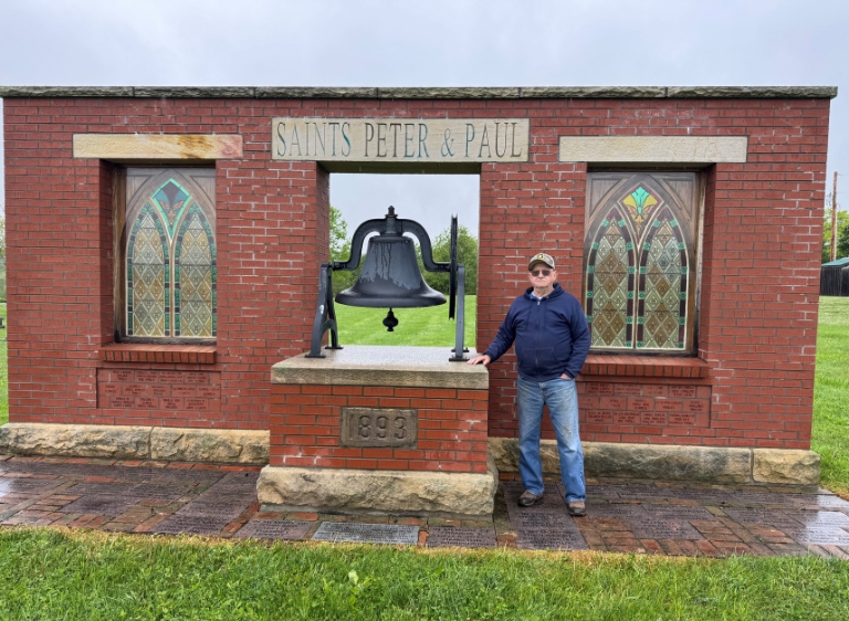 Hamilton at monument for web