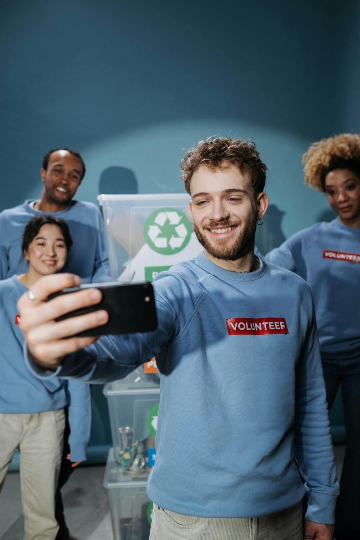 Volunteer selfie