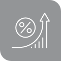 icon of an investment increase chart
