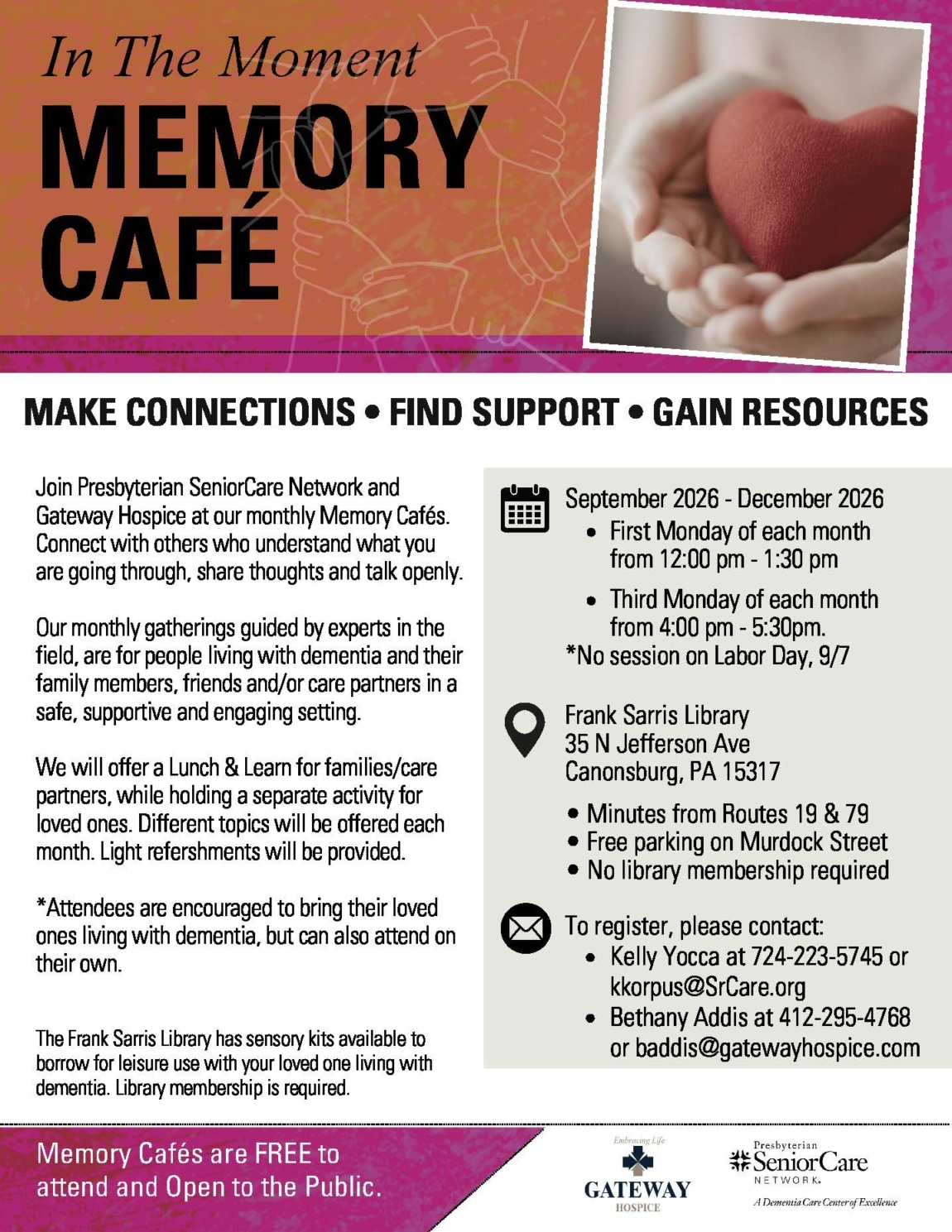 Memory Cafe WASH 2026