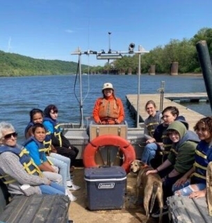 Enrichment 528 river clean up boat