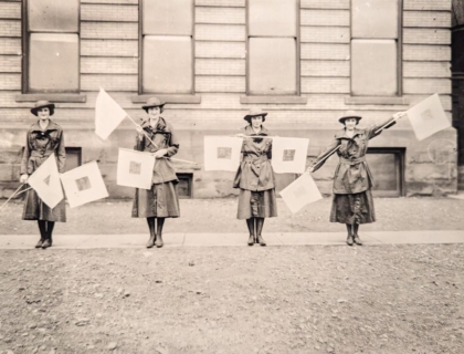 History women and flags